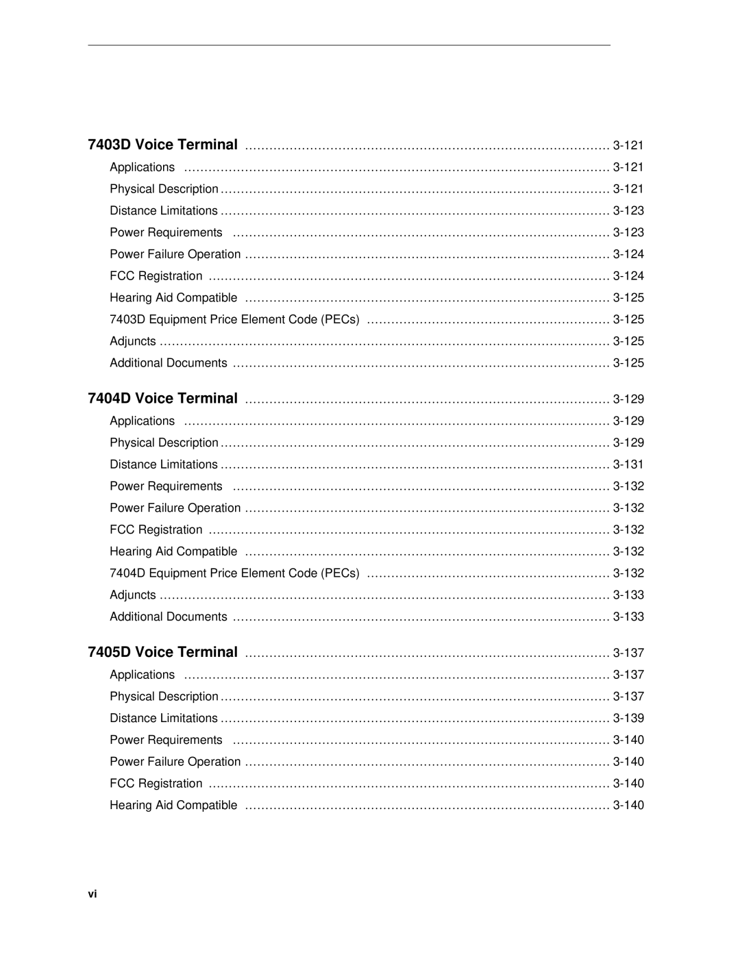 AT&T System 85 manual 7403D Equipment Price Element Code PECs …………………………………………………… 