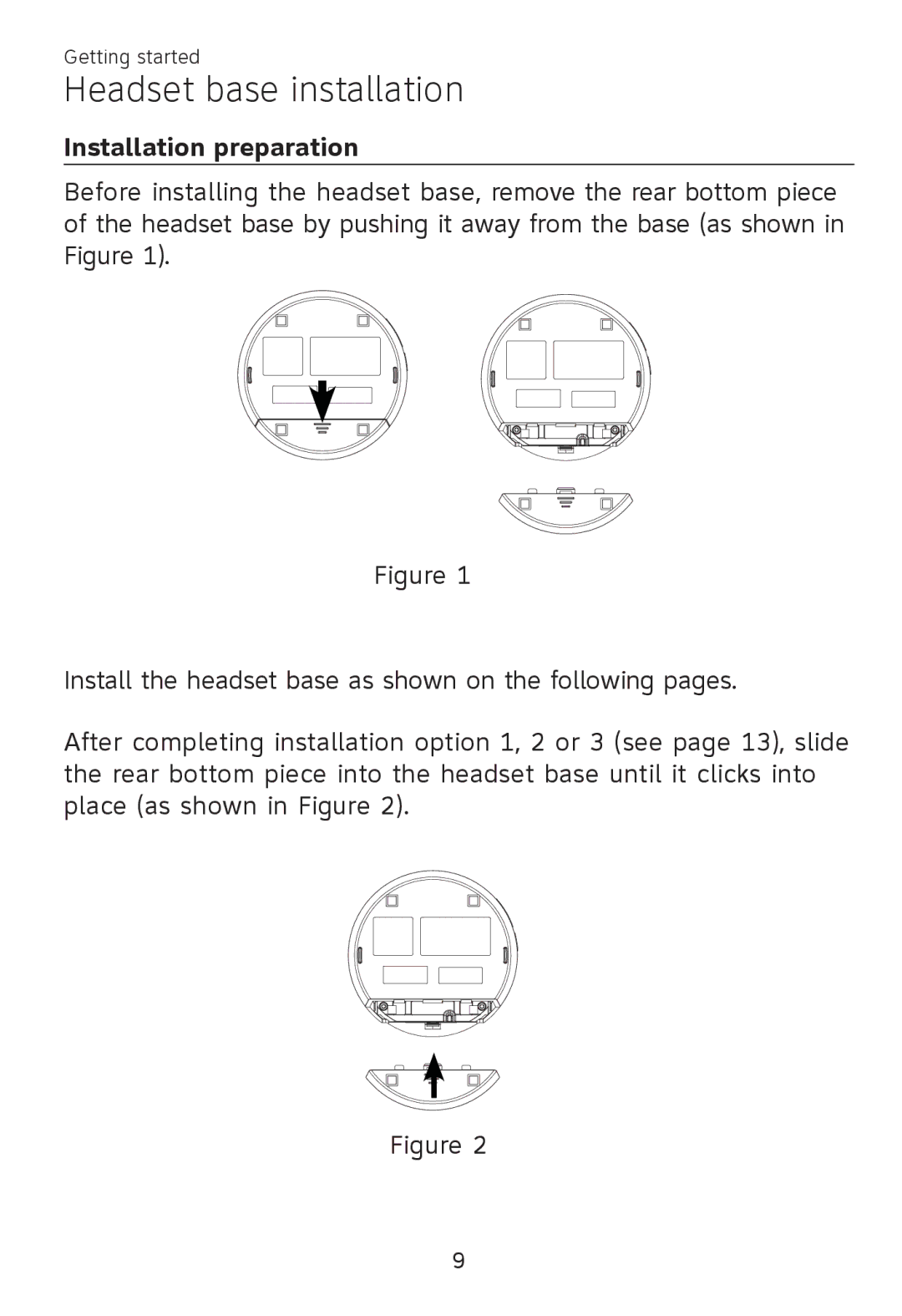 AT&T TL 7610 user manual Headset base installation, Installation preparation 