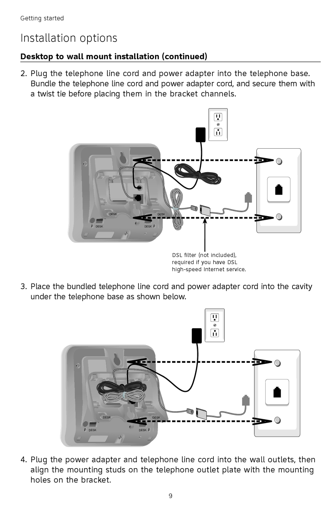 AT&T TL72408 user manual Desk 