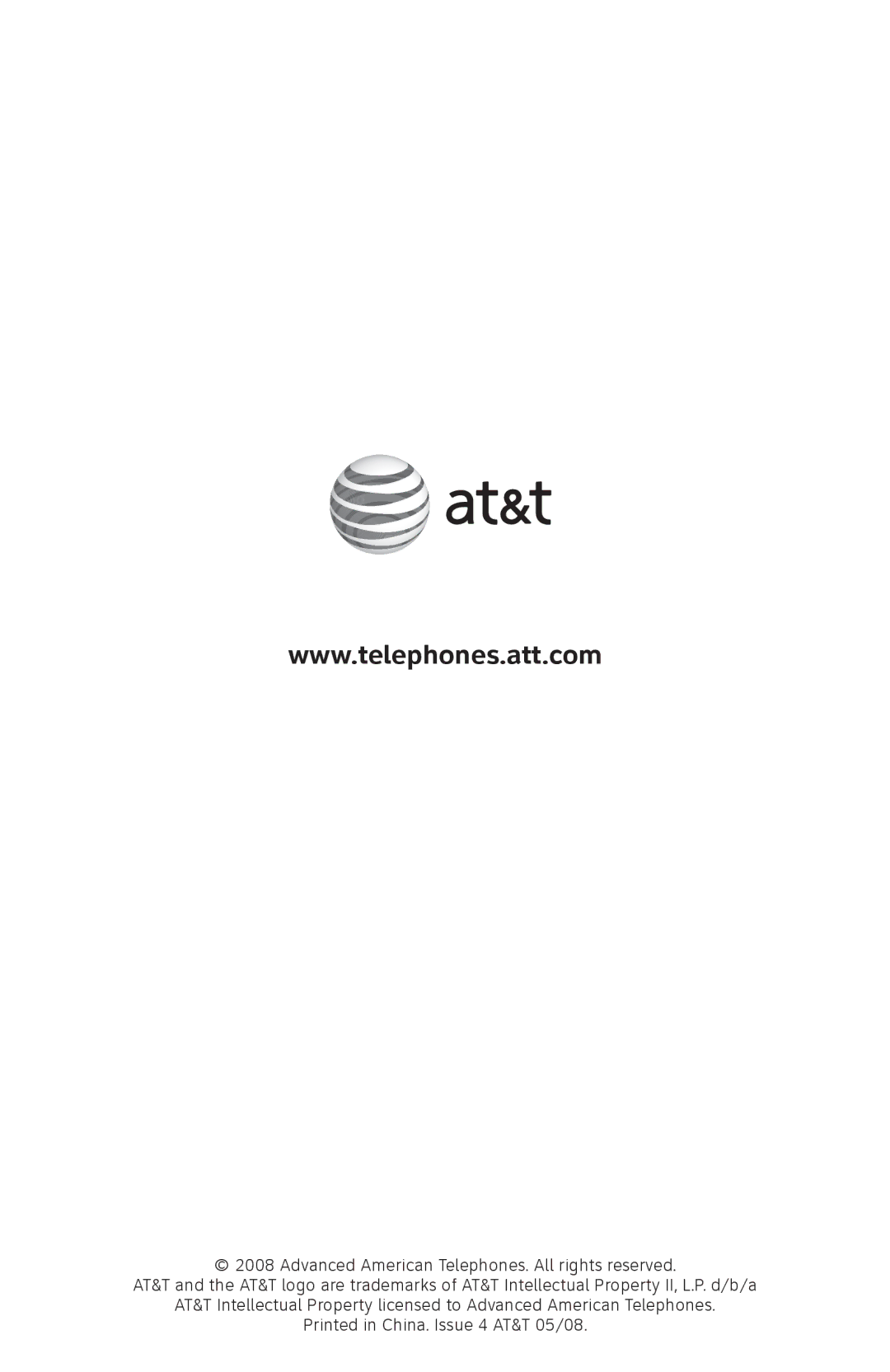 AT&T TL74108 quick start 