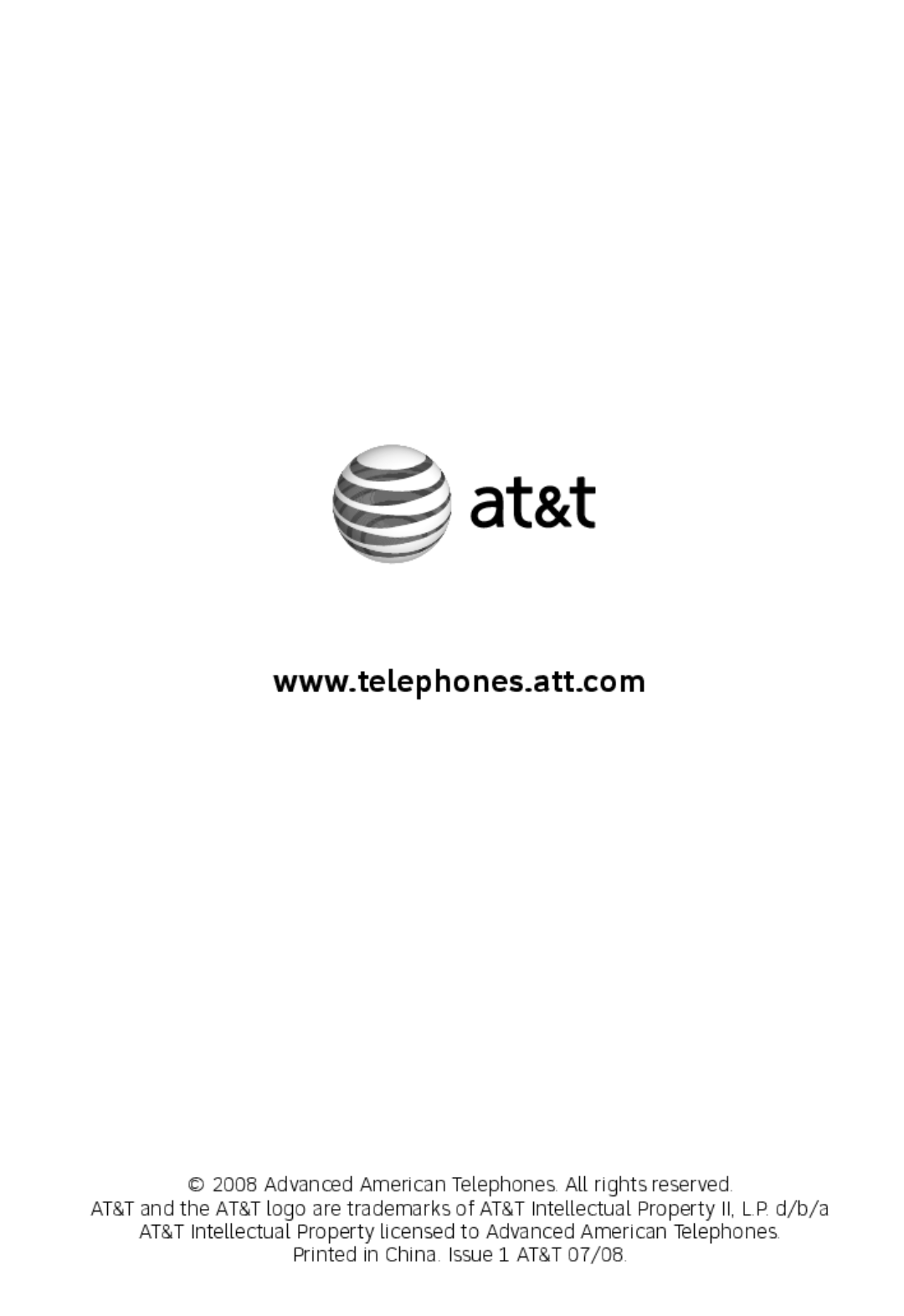 AT&T TL760 quick start 