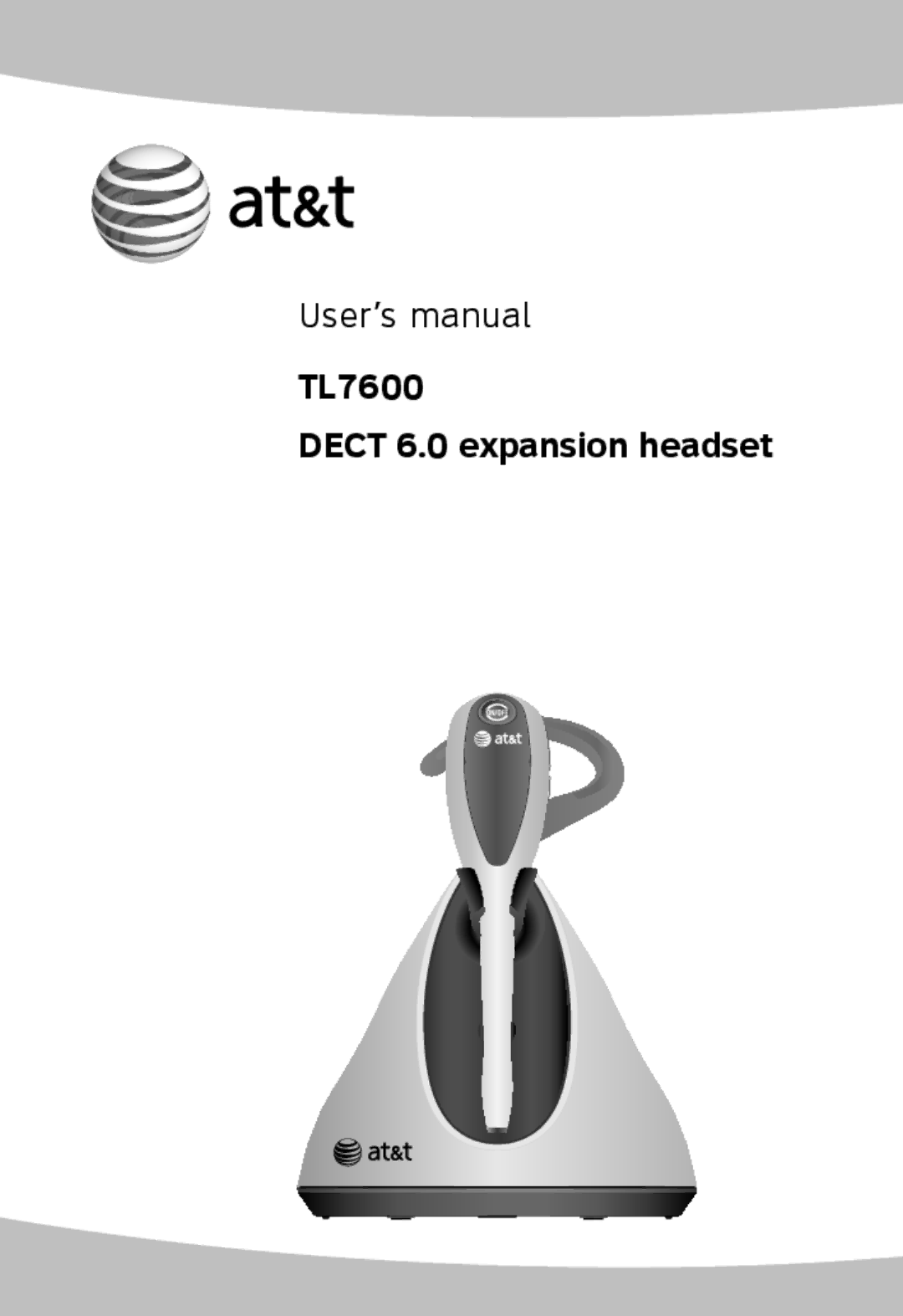 AT&T TL7600 user manual User’s manual 