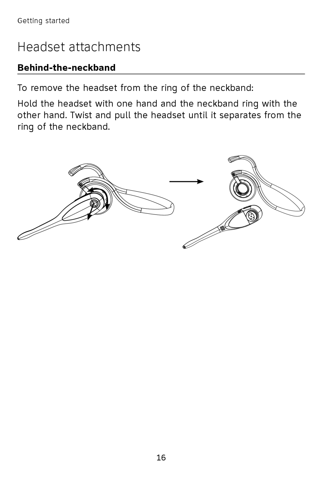 AT&T TL7600 user manual Headset attachments 