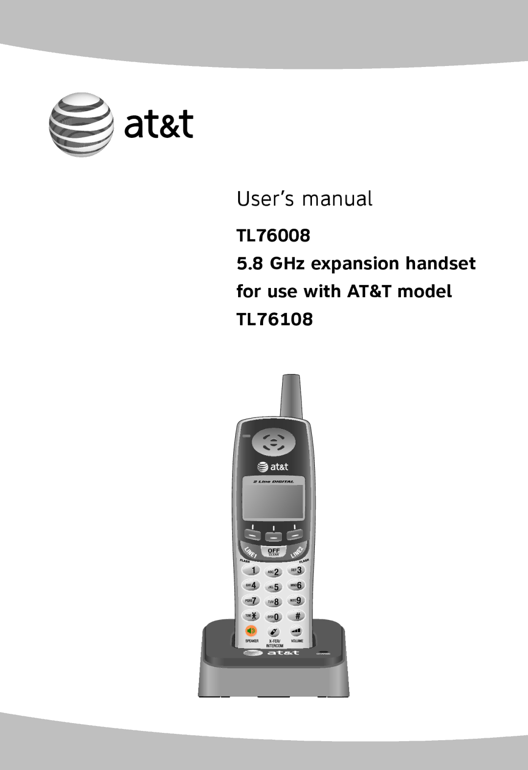 AT&T TL76008 user manual User’s manual 