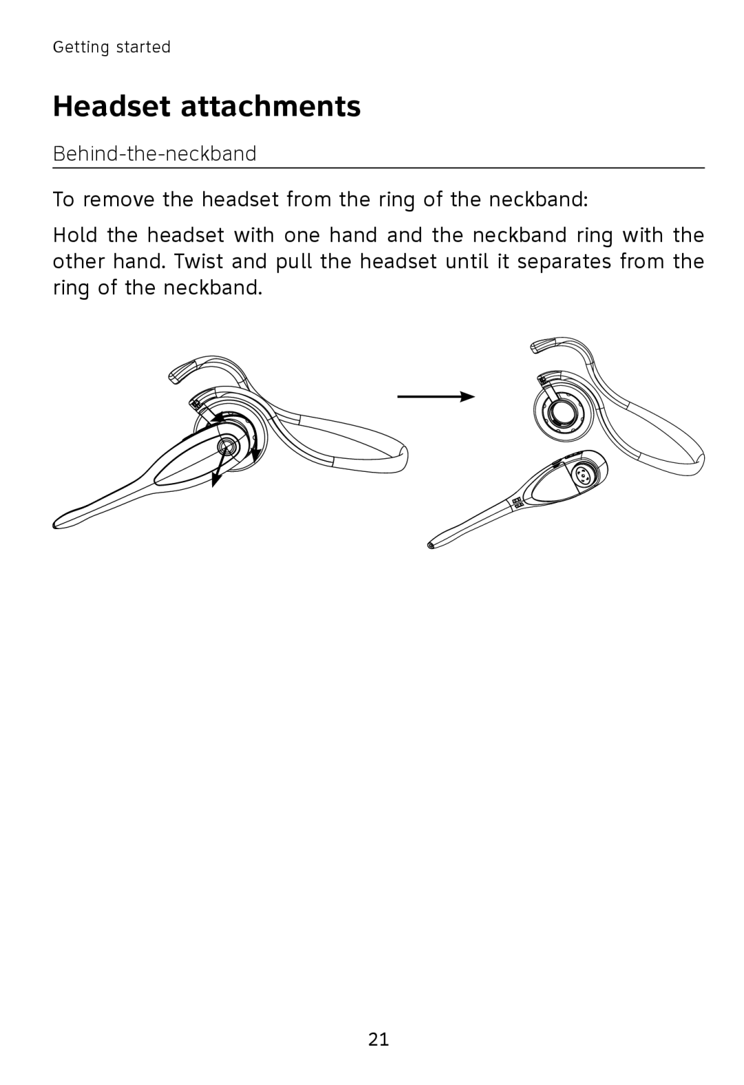 AT&T TL7611, TL7610 user manual Headset attachments 