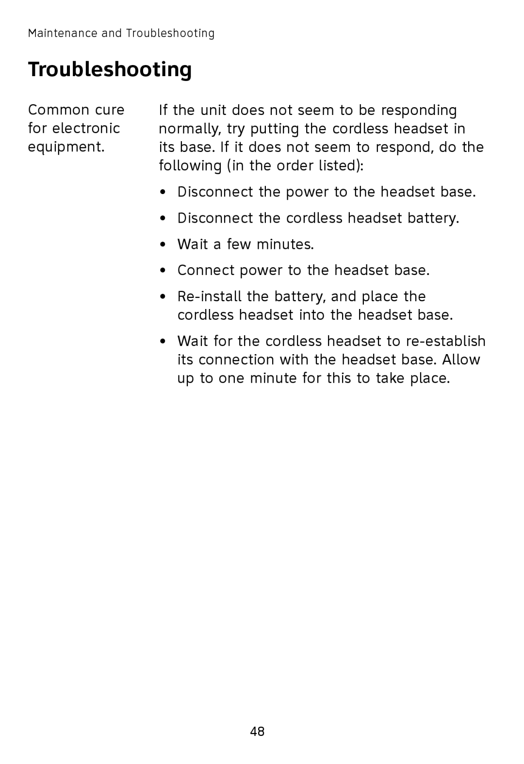 AT&T TL7610, TL7611 user manual Troubleshooting 