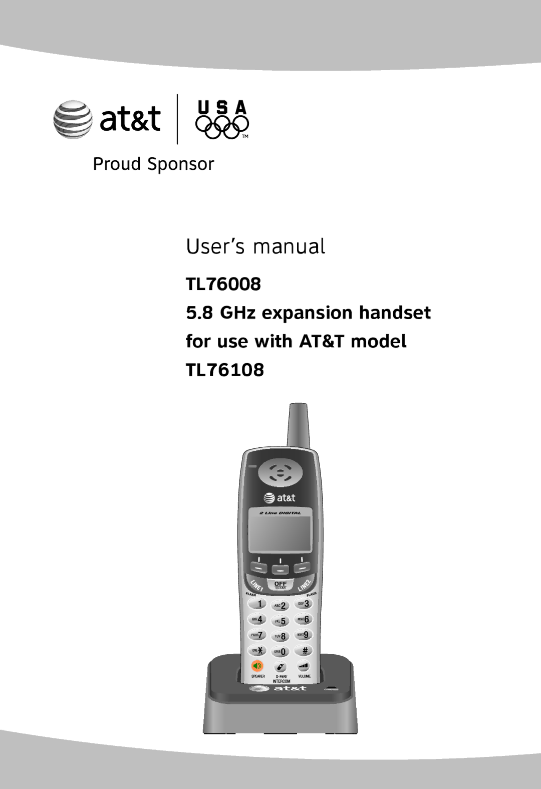 AT&T TL76108 user manual User’s manual 