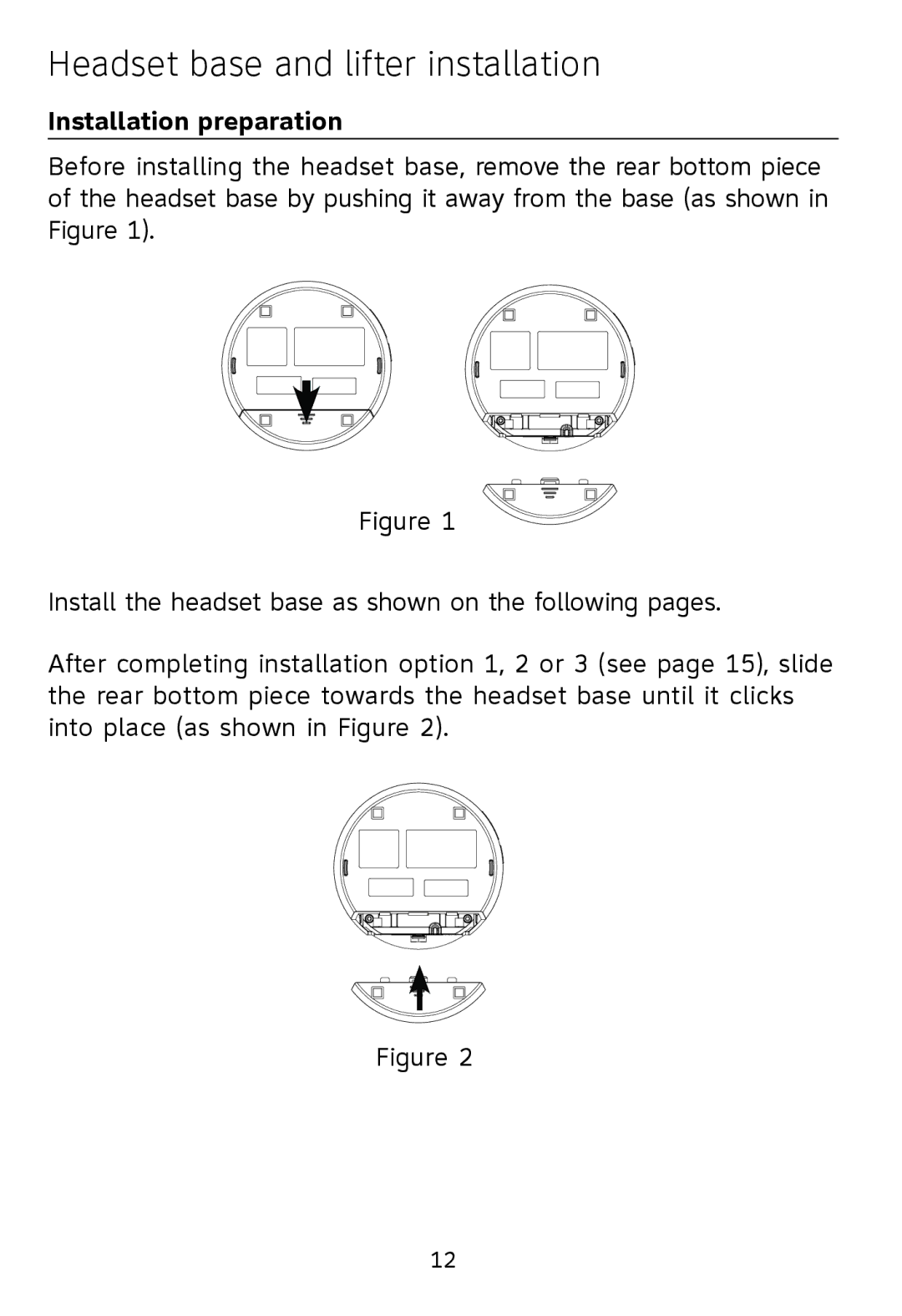 AT&T TL7612 quick start Headset base and lifter installation, Installation preparation 