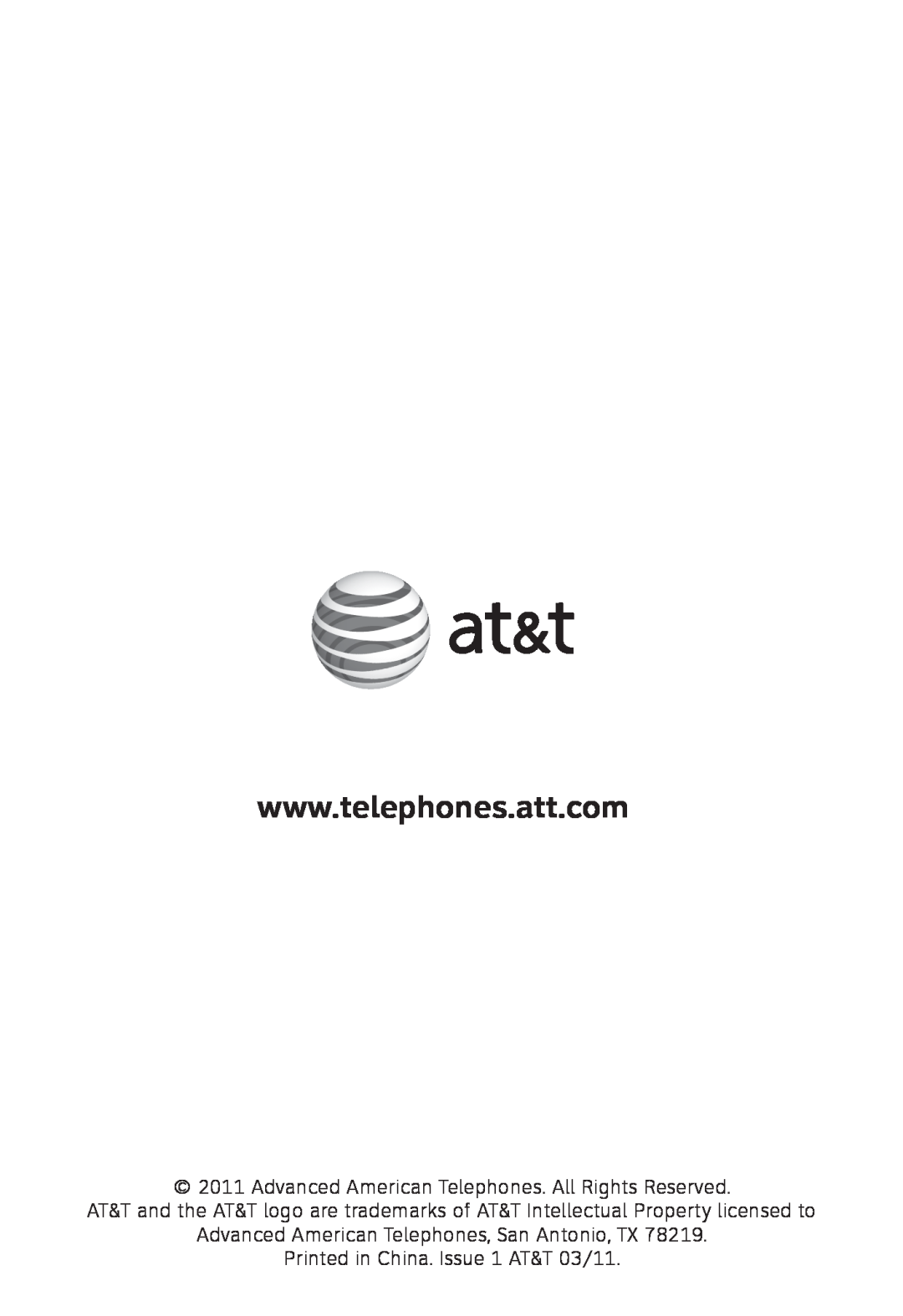 AT&T TL7612 quick start Advanced American Telephones, San Antonio, TX 