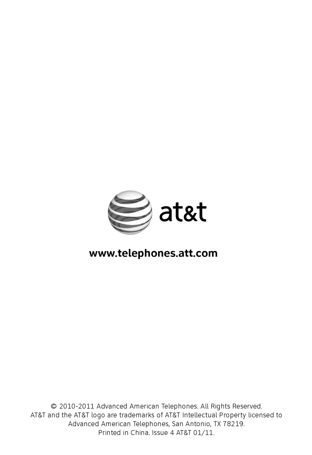 AT&T TL7700 user manual Advanced American Telephones, San Antonio, TX 