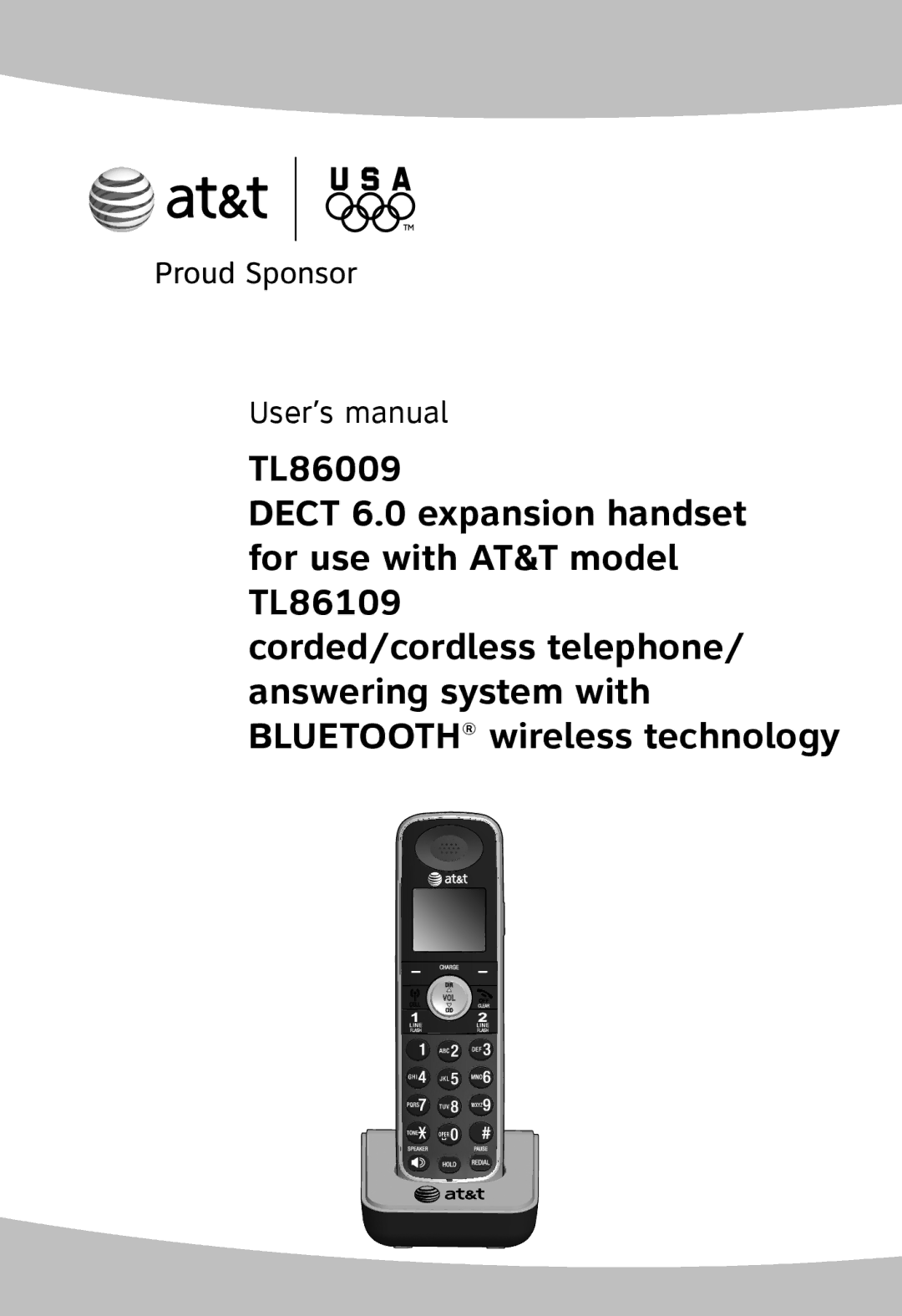 AT&T TL86009, TL86109, TL 86009 user manual User’s manual 