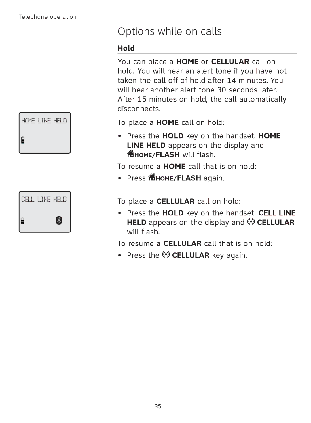 AT&T TL9178, TL91378, TL91178, TL91278 user manual Hold 