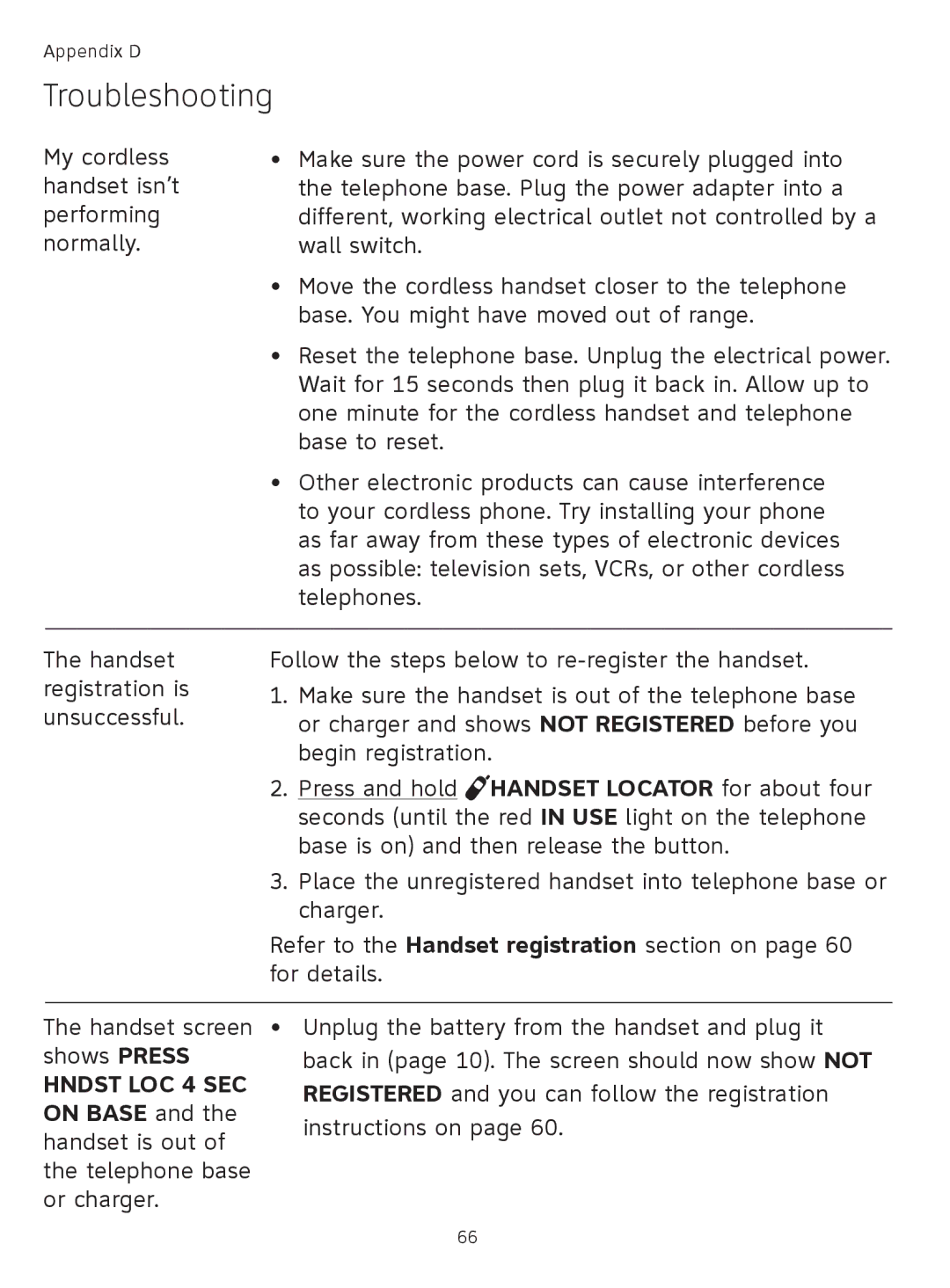 AT&T TL91278, TL9178, TL91378, TL91178 user manual Troubleshooting 