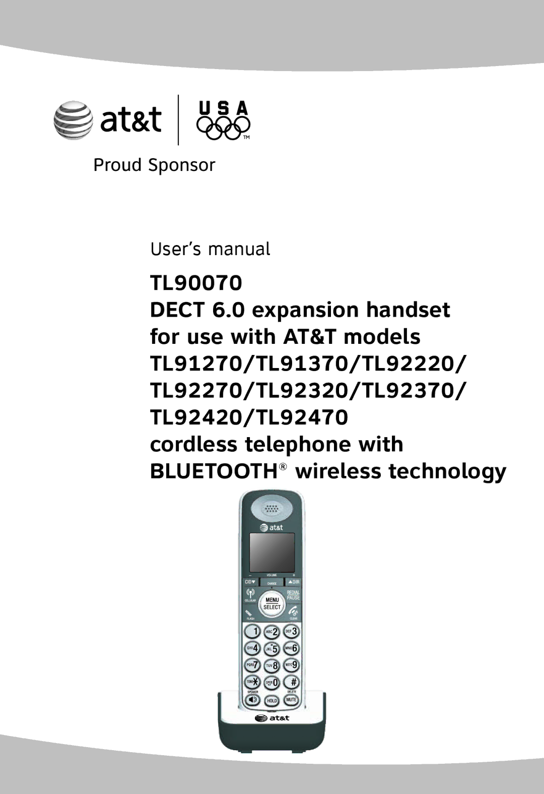 AT&T TL92320, TL92370, TL92270, TL90070, TL91270, TL91370, TL92220, TL92470, TL92420 user manual User’s manual 