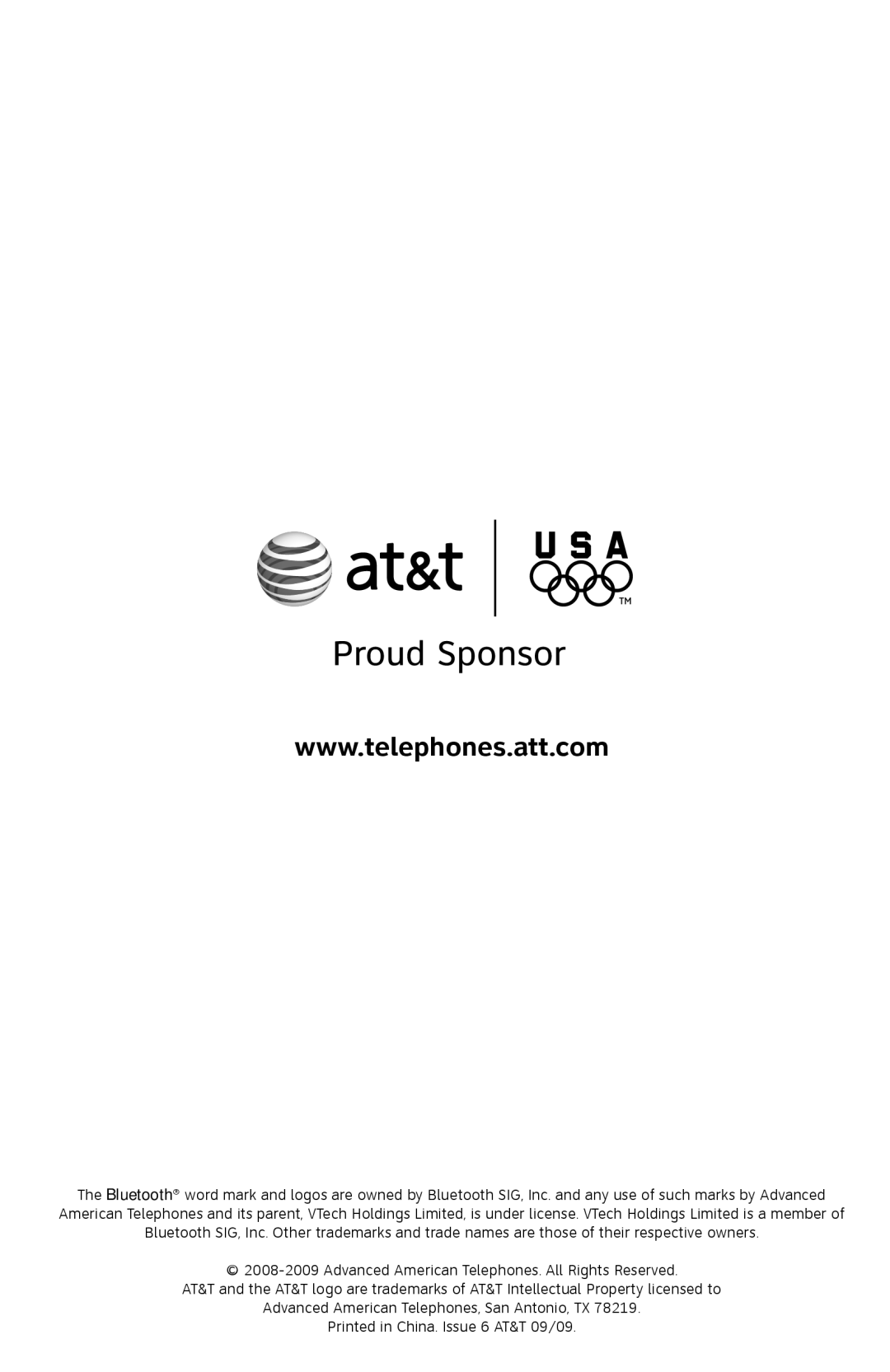 AT&T TL92378 user manual 