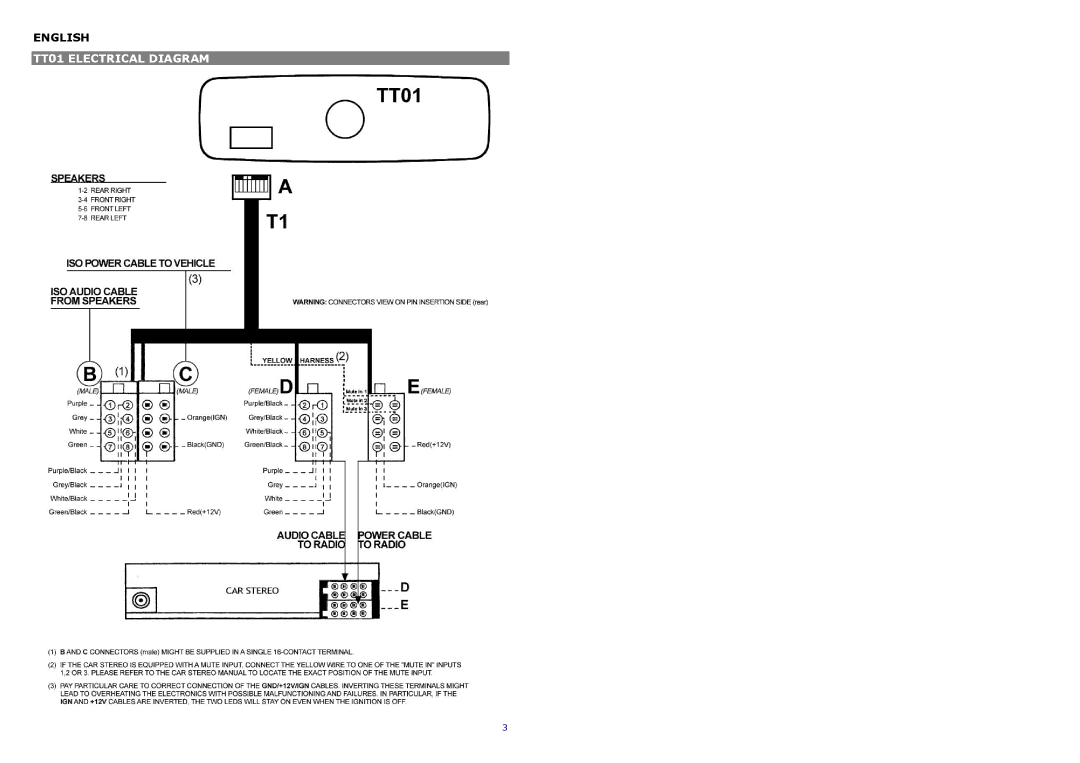 AT&T manual TT01 Electrical Diagram 