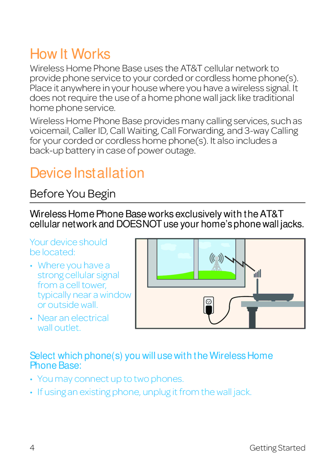 AT&T WF720 manual How It Works, Device Installation, Before You Begin 