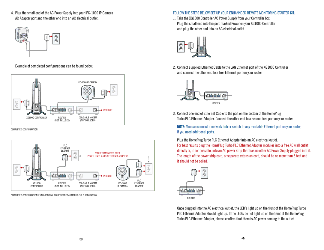 AT&T XG1000 user manual Example of completed configurations can be found below, Router 