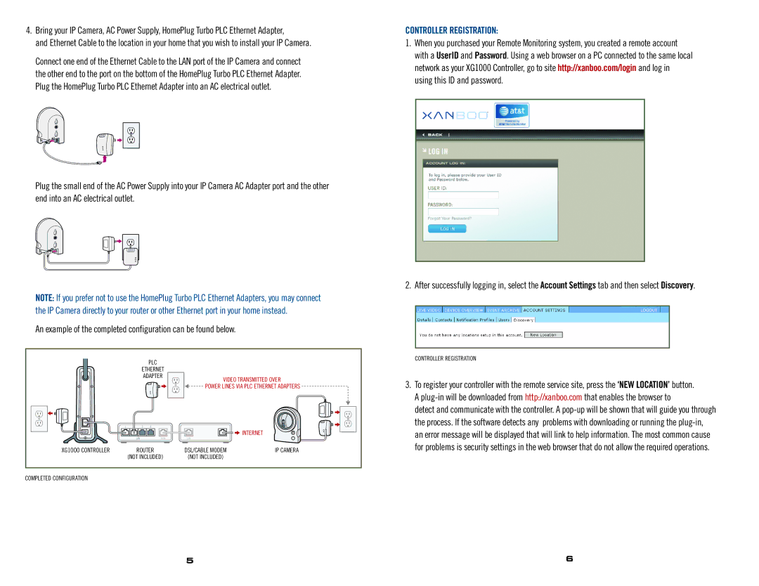 AT&T XG1000 user manual Controller Registration, Plc 