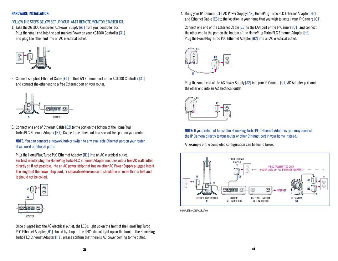 AT&T XG1000 installation manual Hardware Installation, Router 