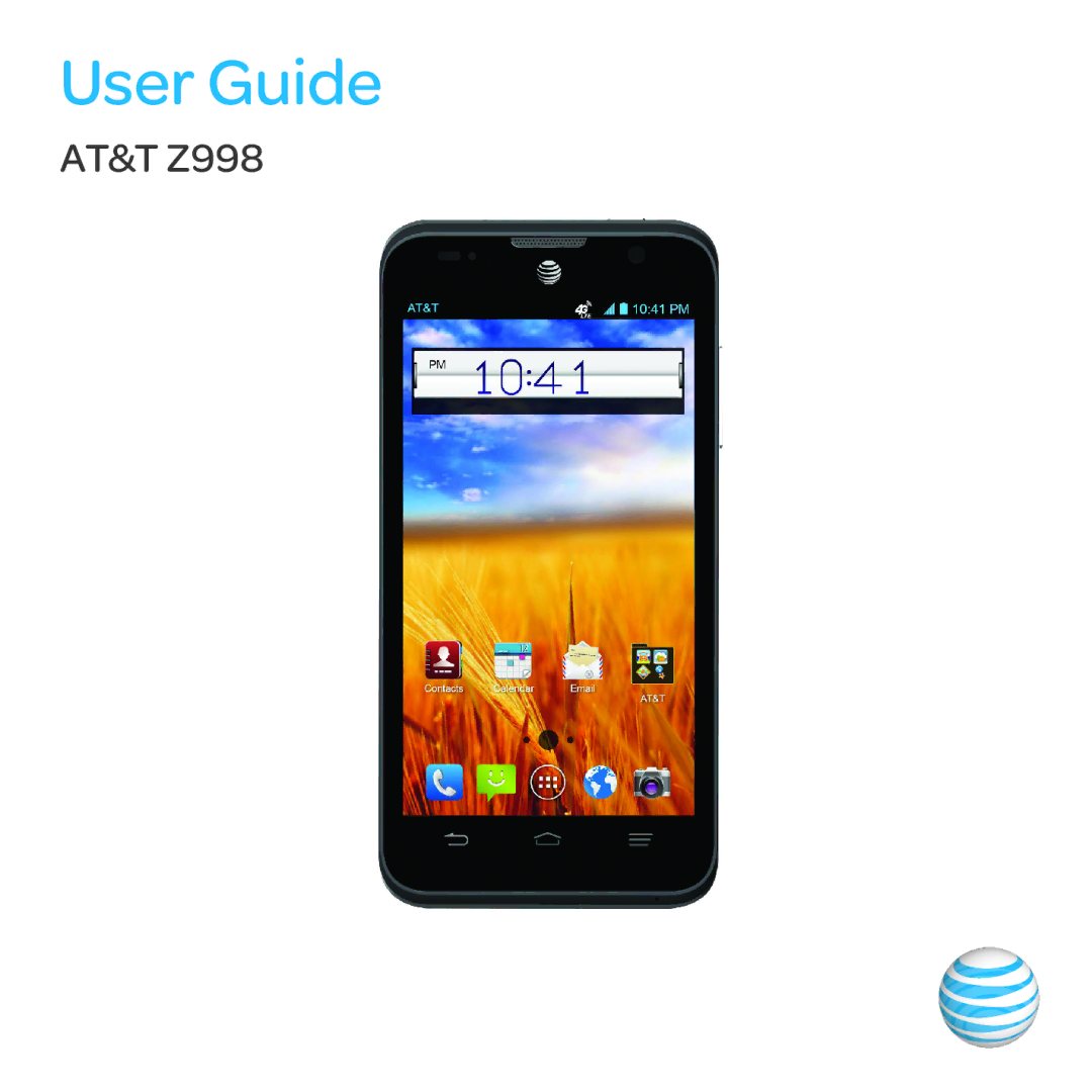 AT&T Z998 manual User Guide 