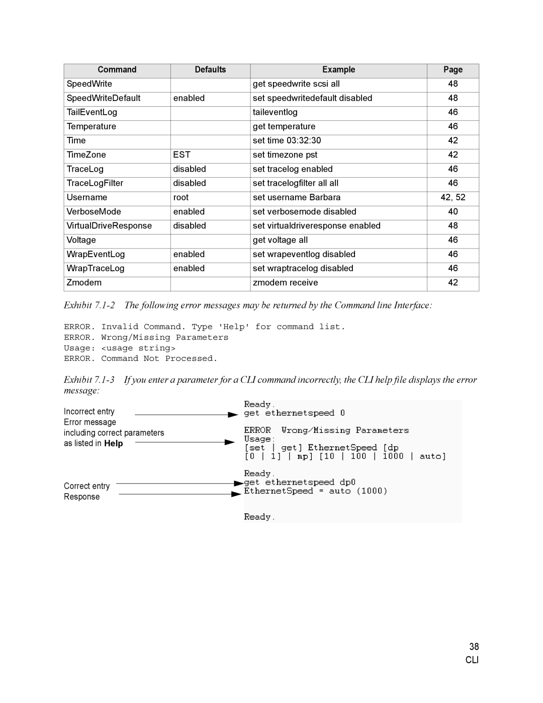 ATTO Technology 2500C operation manual 38 CLI 