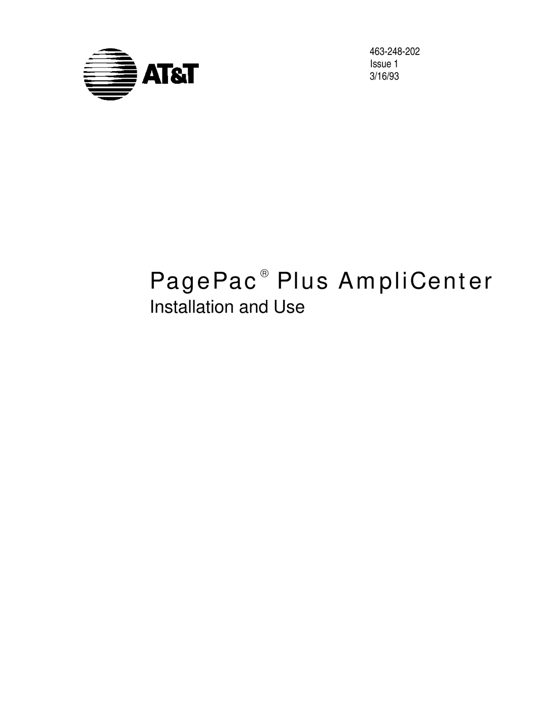 ATTO Technology 463-248-202 manual PagePac Plus AmpliCenter 