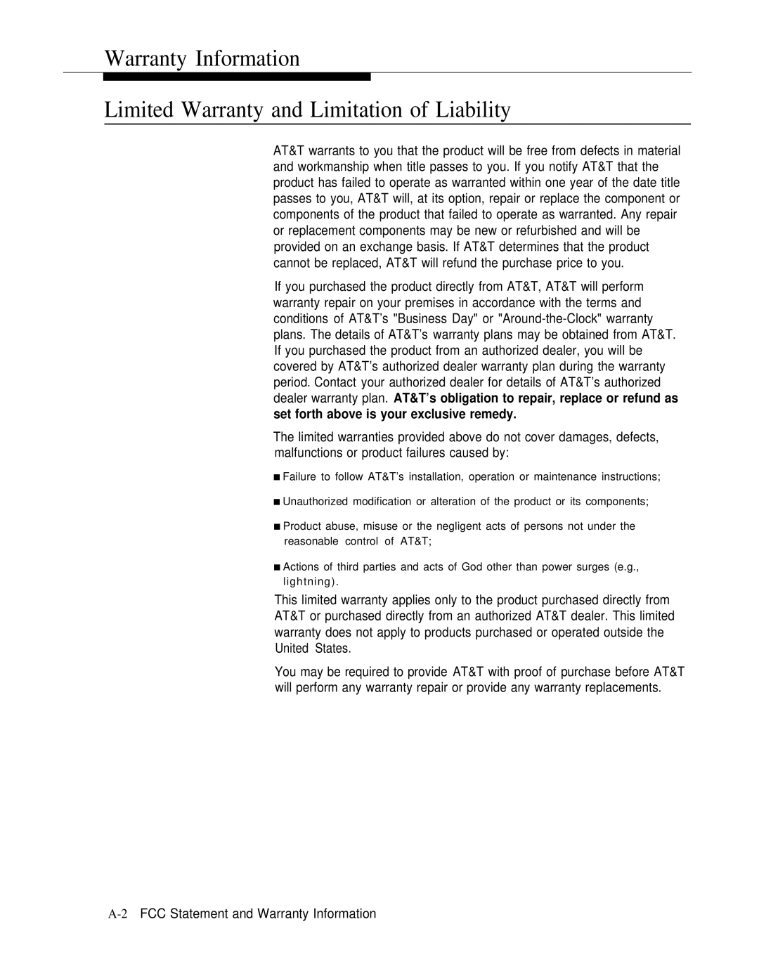 ATTO Technology 463-248-202 manual 2FCC Statement and Warranty Information 