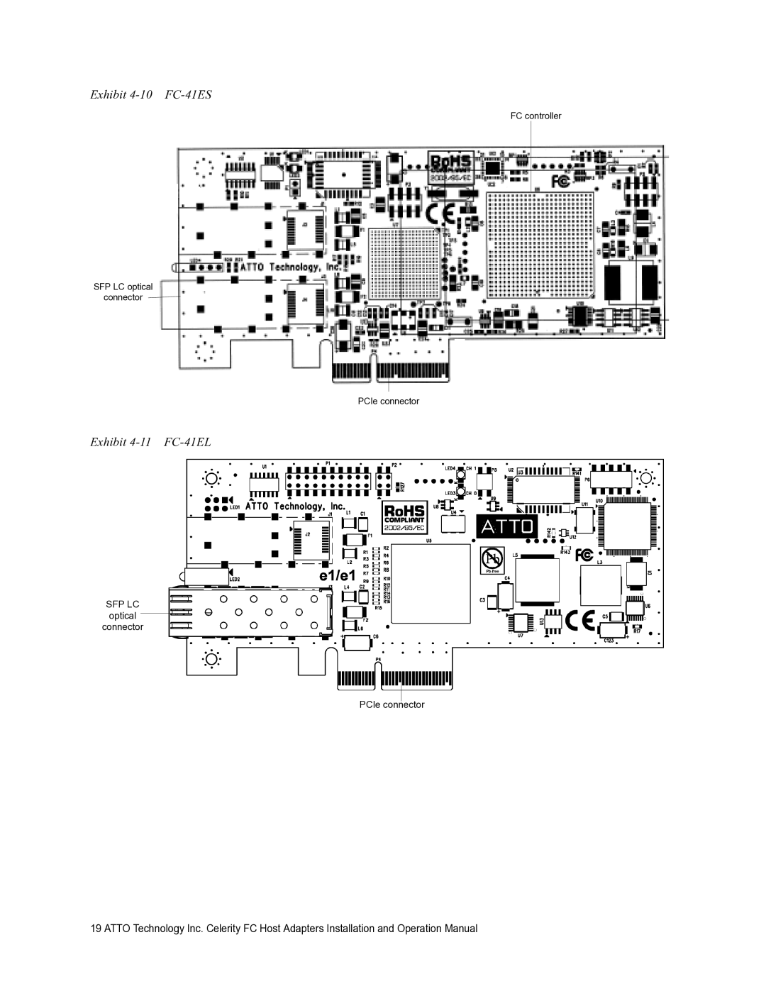 ATTO Technology FC-21PS, FC-41EL operation manual Exhibit 4-10 FC-41ES 