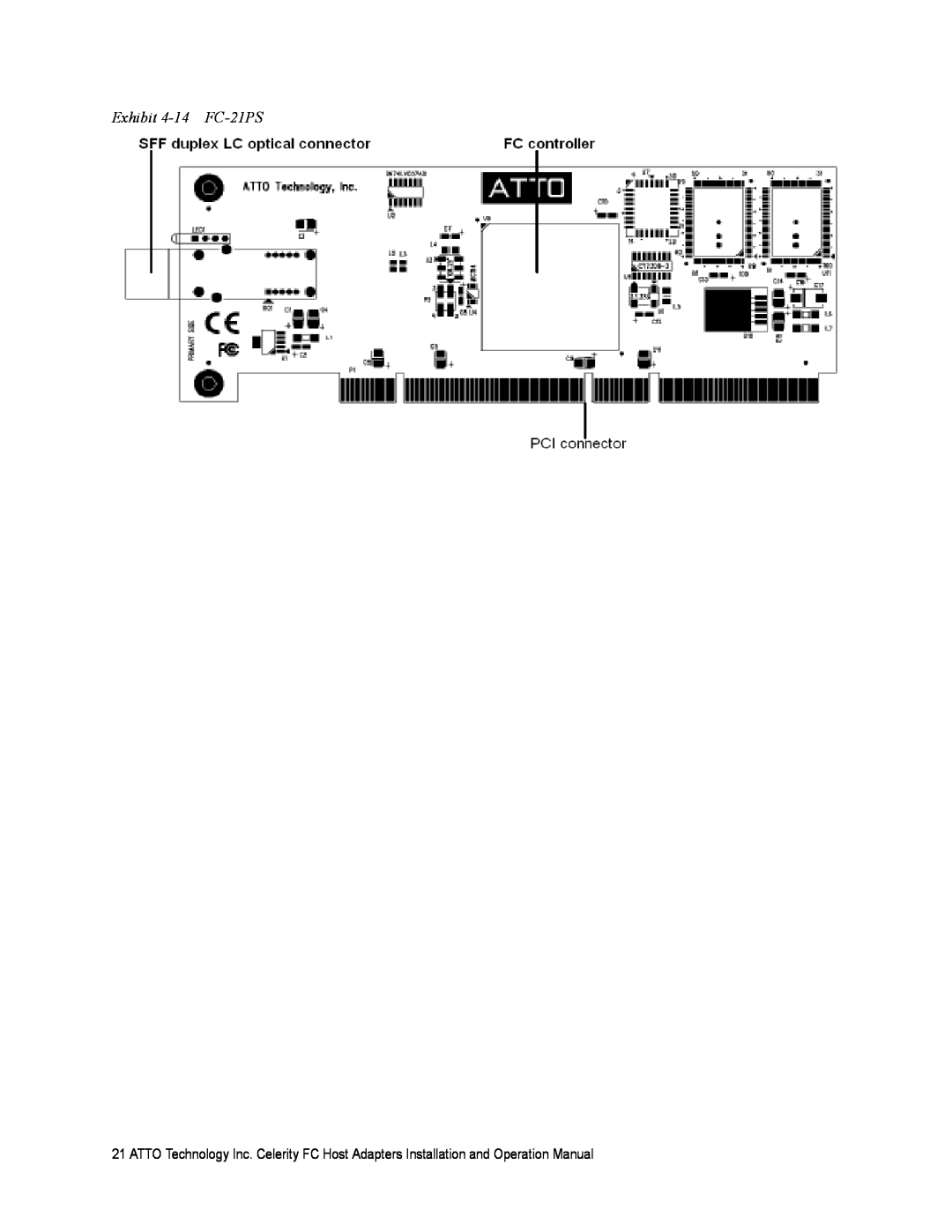 ATTO Technology FC-41ES, FC-41EL operation manual Exhibit 4-14 FC-21PS 