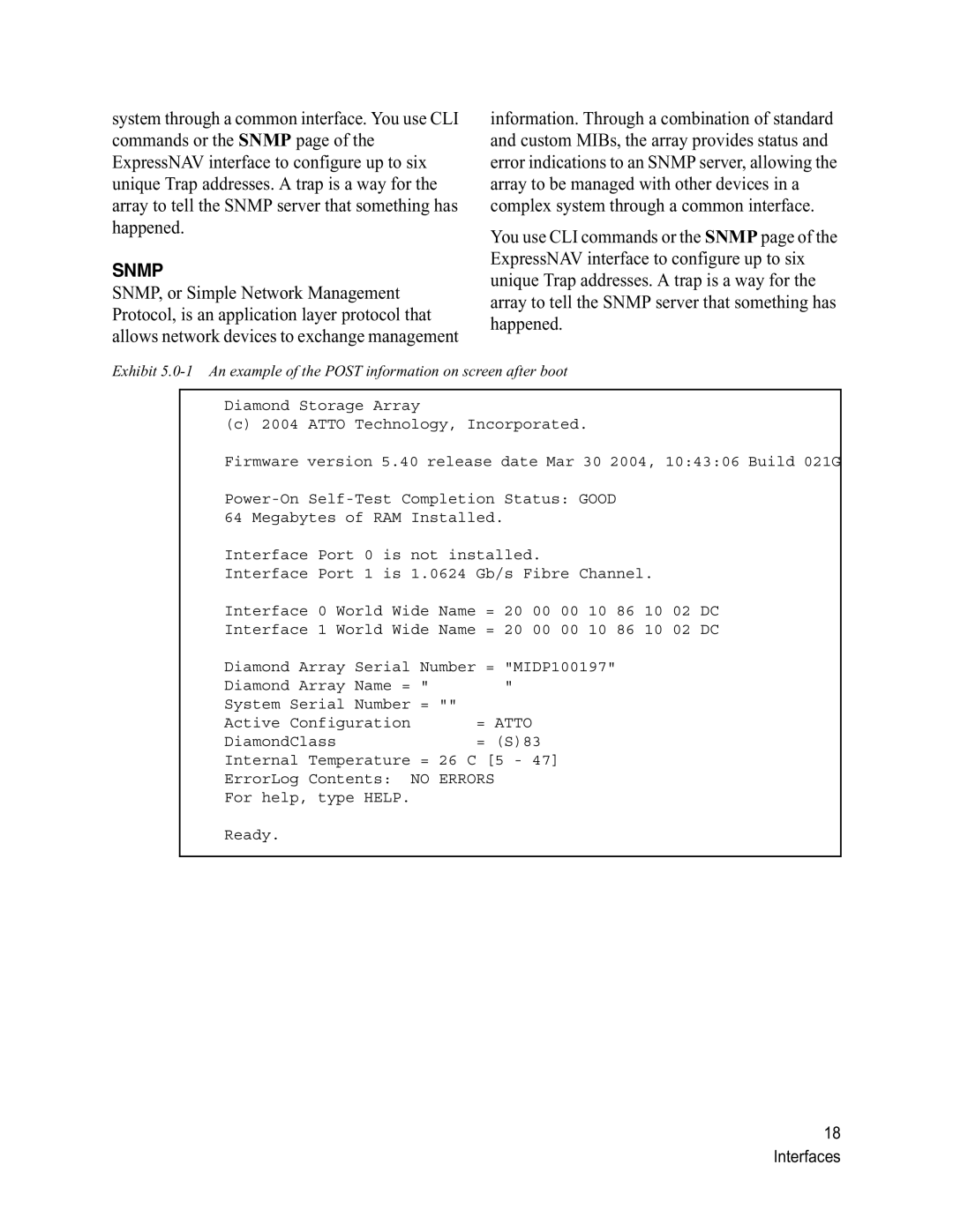 ATTO Technology S-Class manual Snmp 