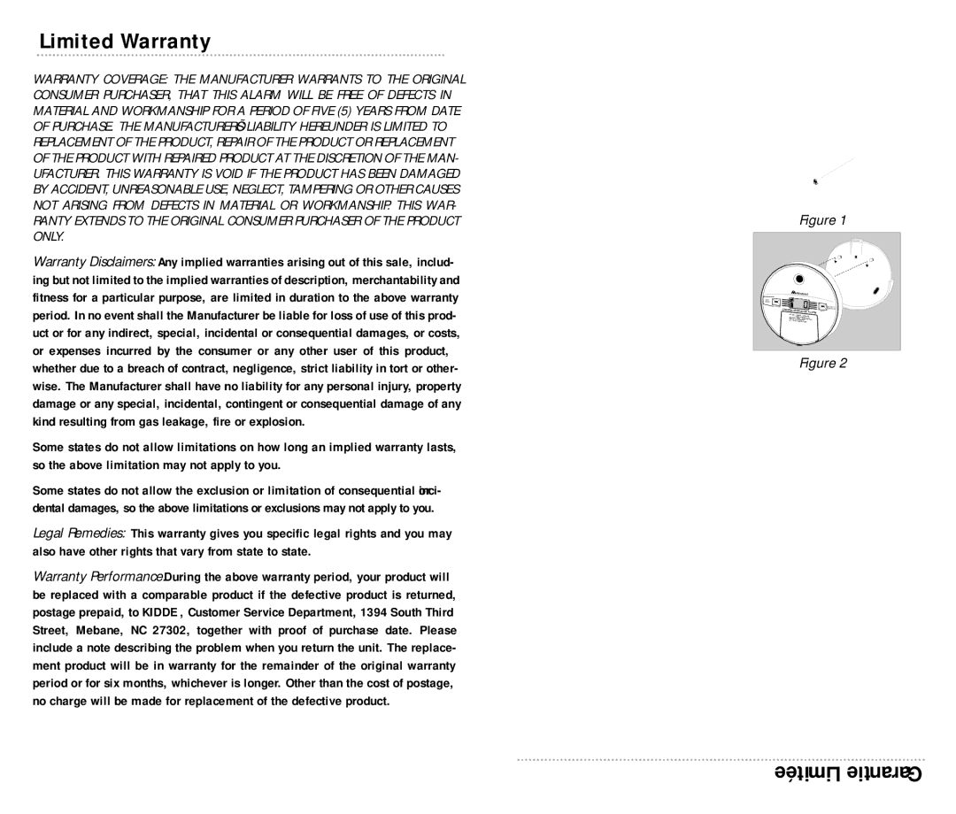 Atwood Mobile Products KN-COPP-B manual Limited Warranty, Limitée Garantie 