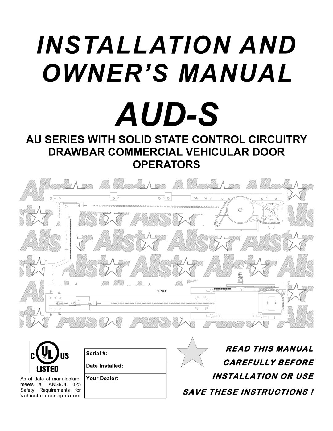 Audi AUD-S owner manual Aud-S 