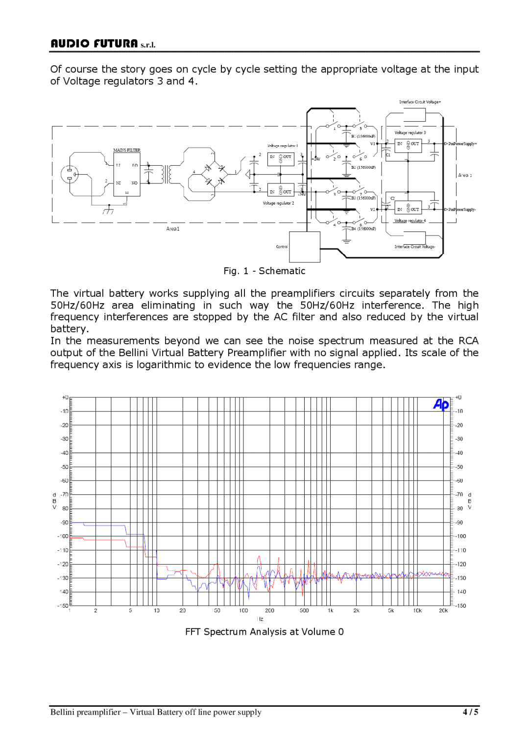 Audio Analogue SRL Bellini preamplifier manual Schematic 