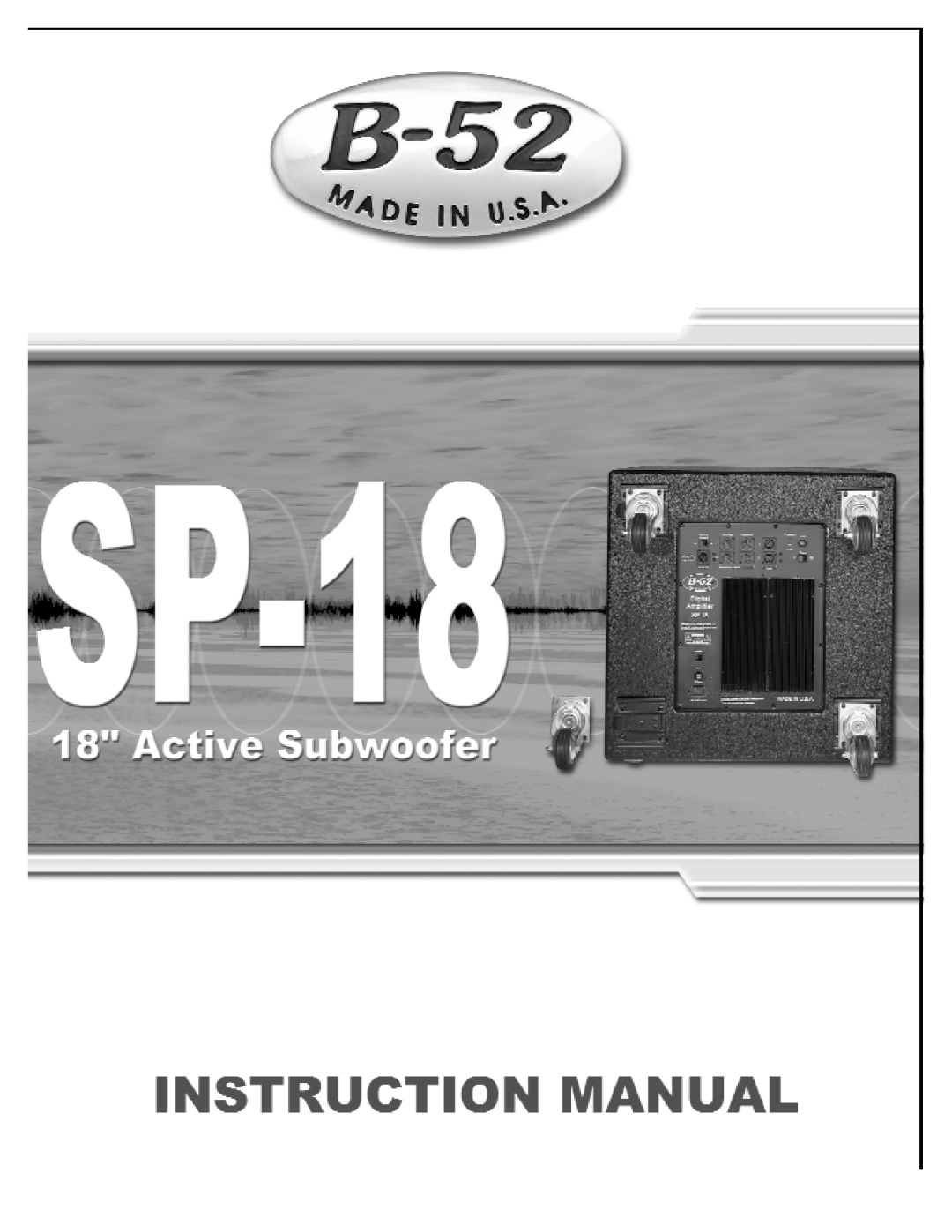 Audio Pro SP-18 manual 