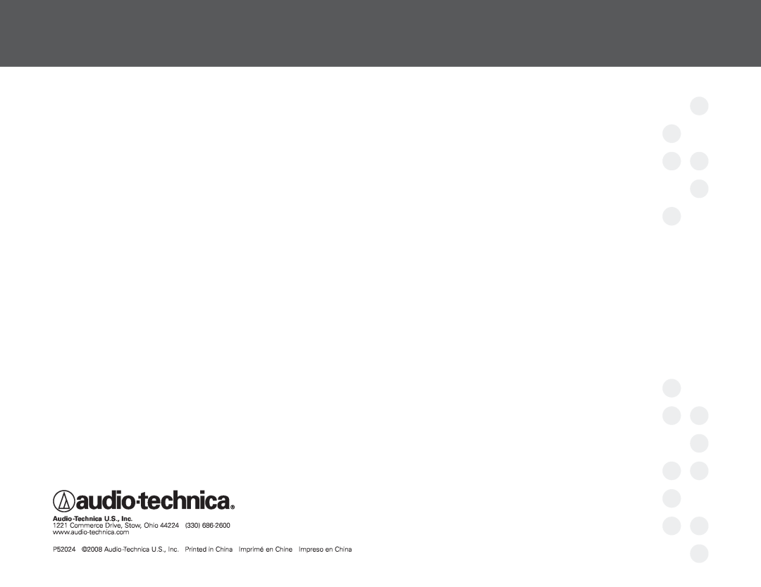 Audio-Technica AT-LP2D-USB manual Audio-TechnicaU.S., Inc 