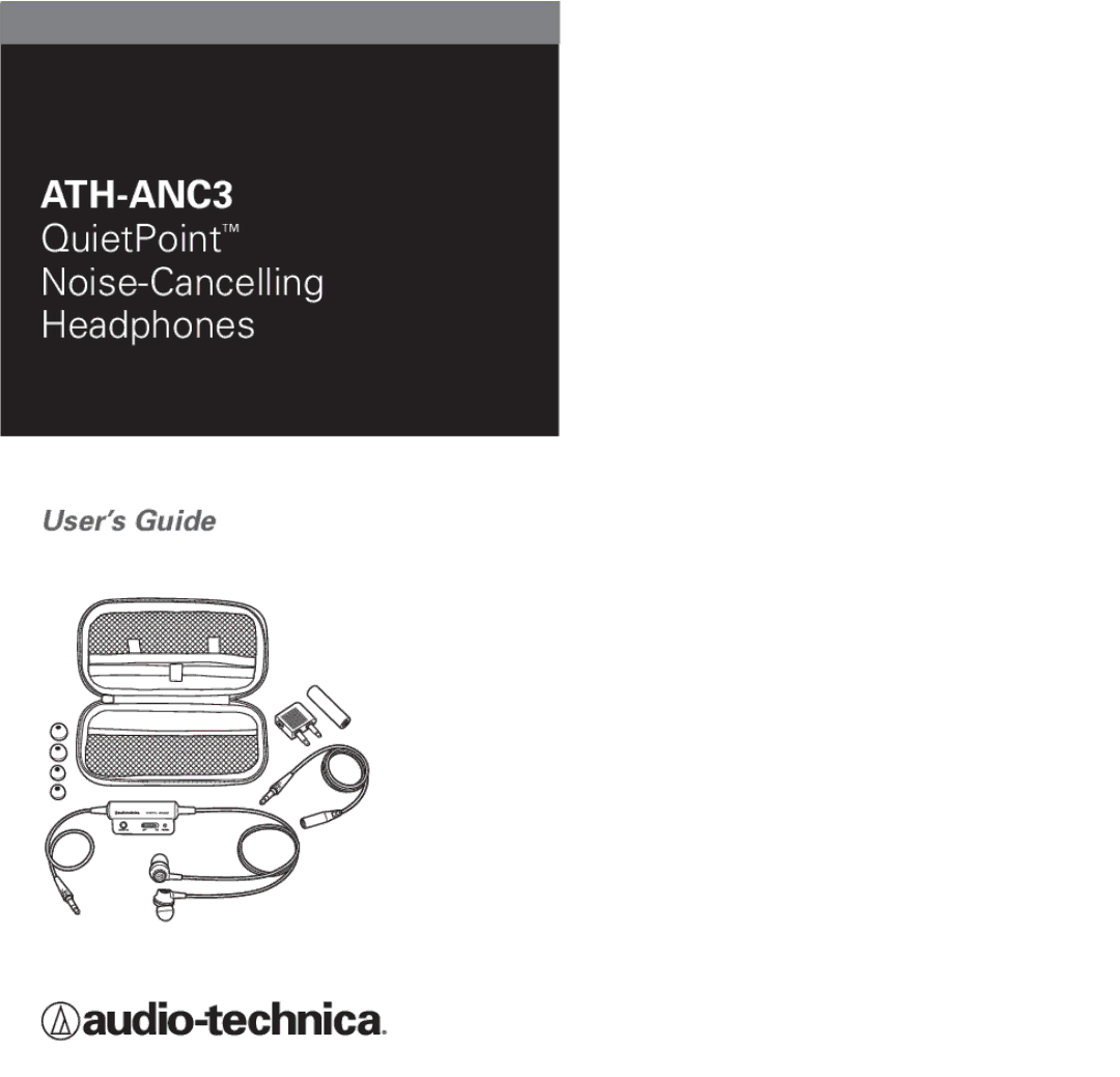 Audio-Technica ATH-ANC3 manual 