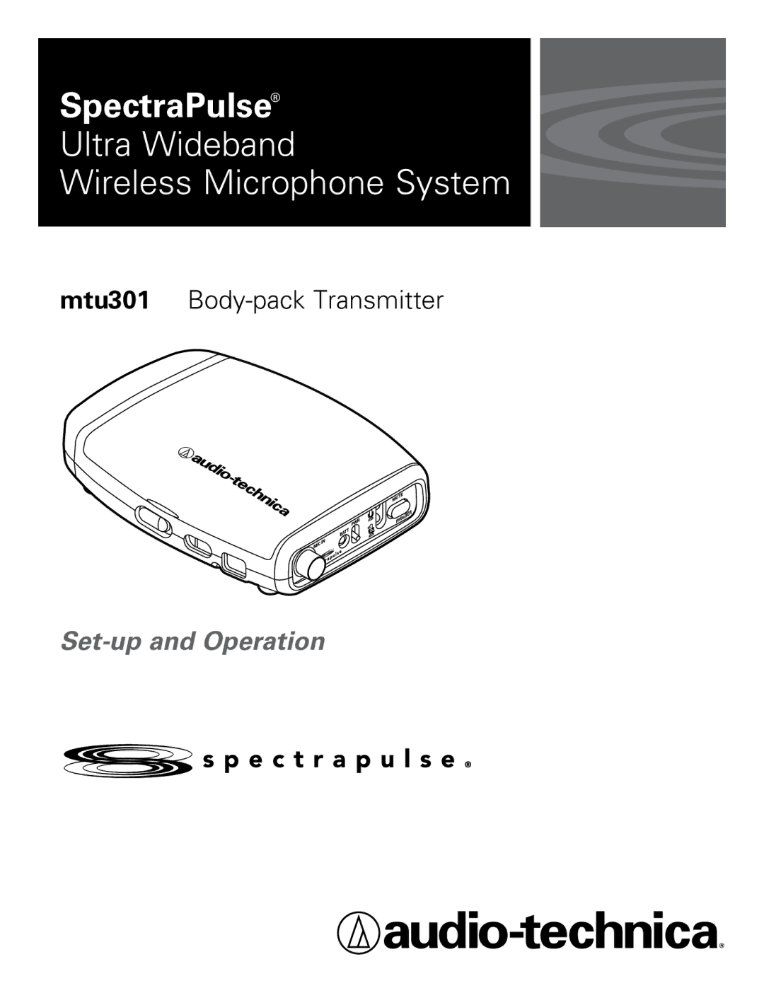 Audio-Technica mtu301 manual SpectraPulse 