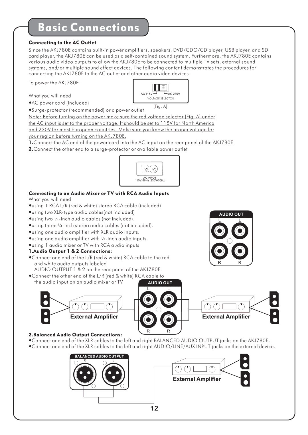 Audio2000's AKJ780E manual 