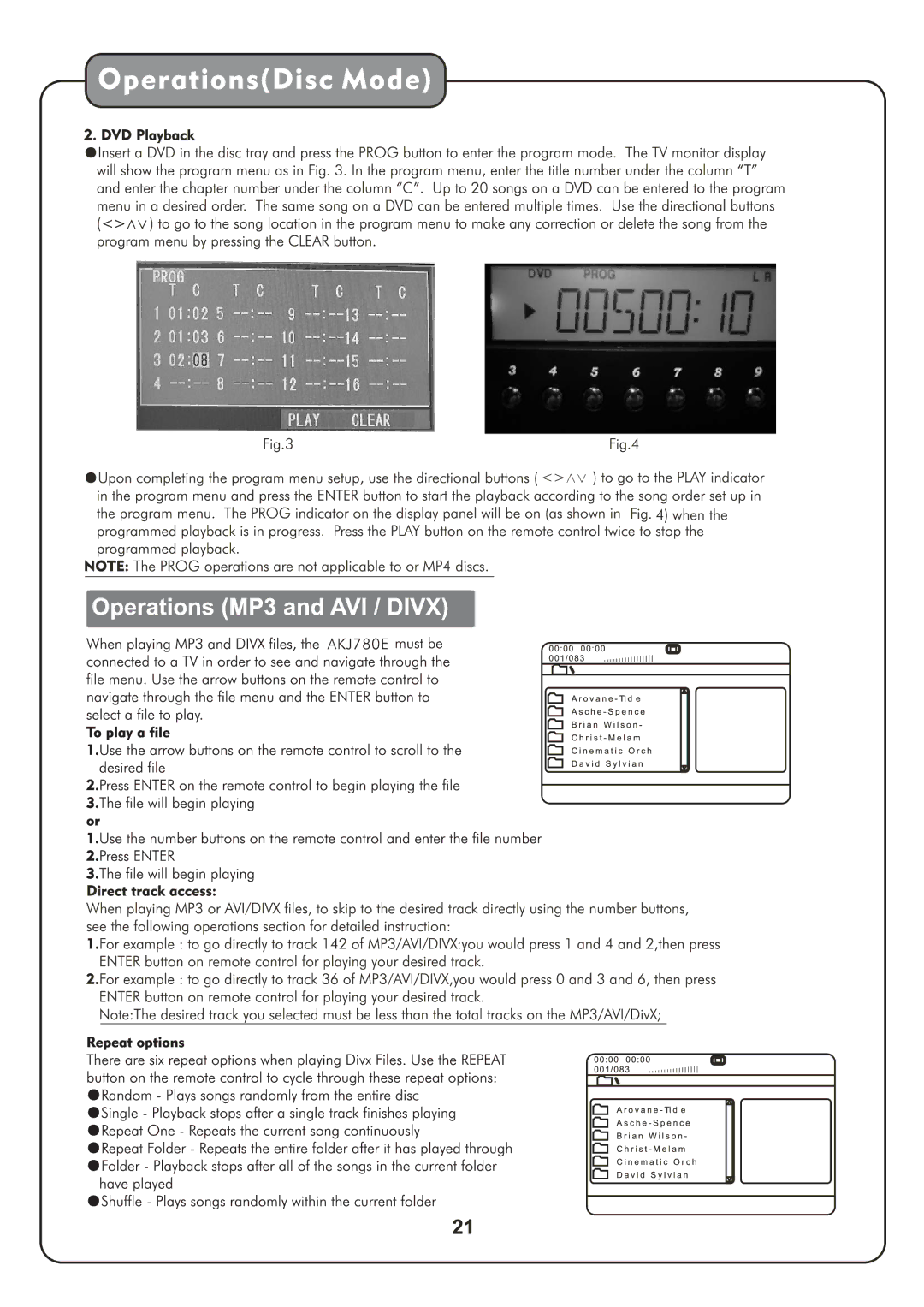 Audio2000's AKJ780E manual 