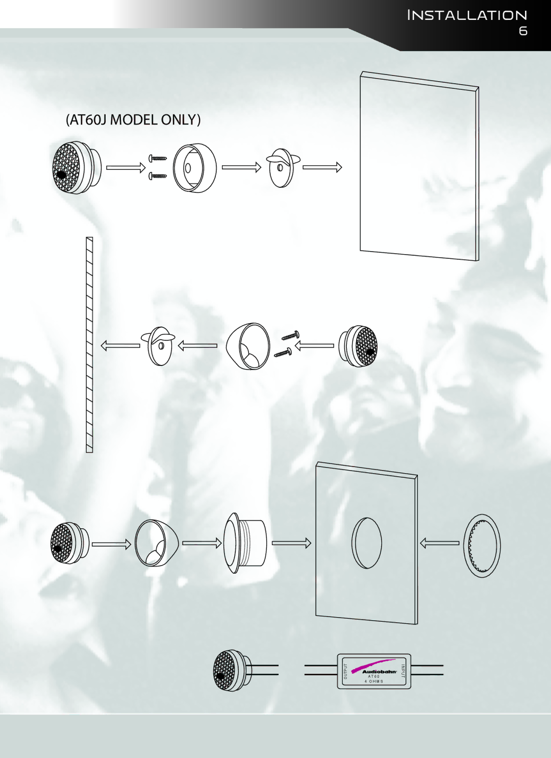 AudioBahn AT61J, AT60J owner manual Installation 
