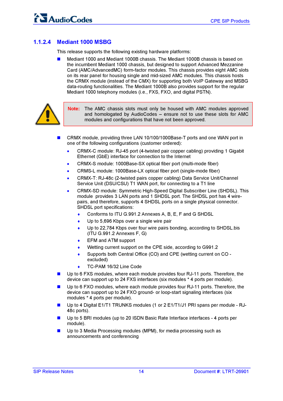 AudioControl VERSION 6.2 manual Mediant 1000 Msbg 