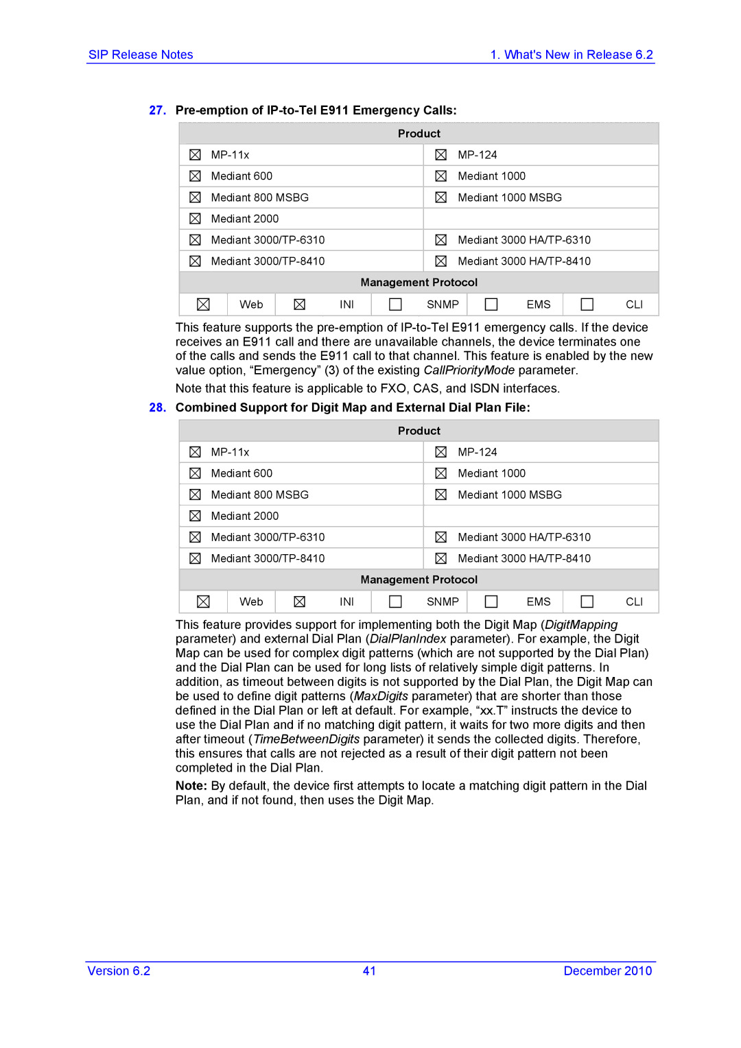 AudioControl VERSION 6.2 manual Pre-emption of IP-to-Tel E911 Emergency Calls 