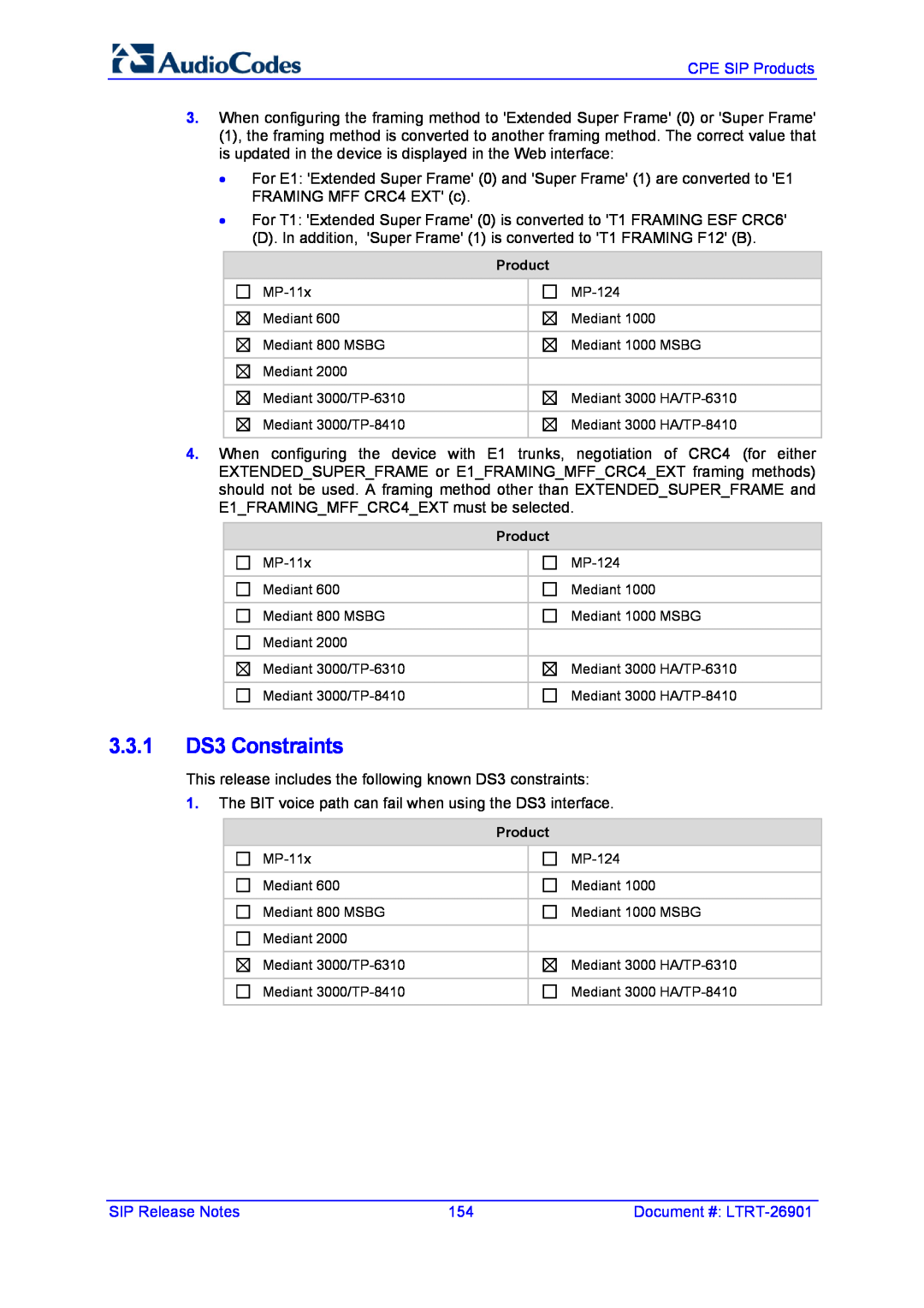 AudioControl VERSION 6.2 manual 3.3.1 DS3 Constraints 