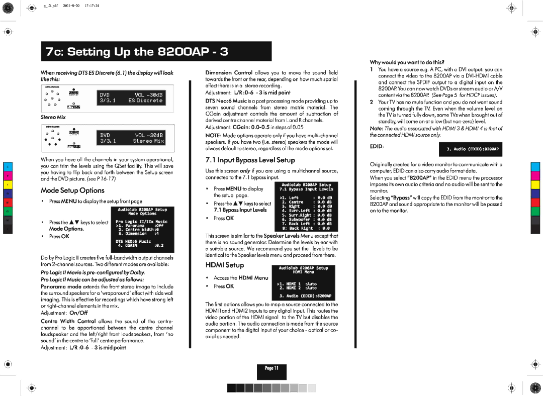 Audiolab 8200AP manual 