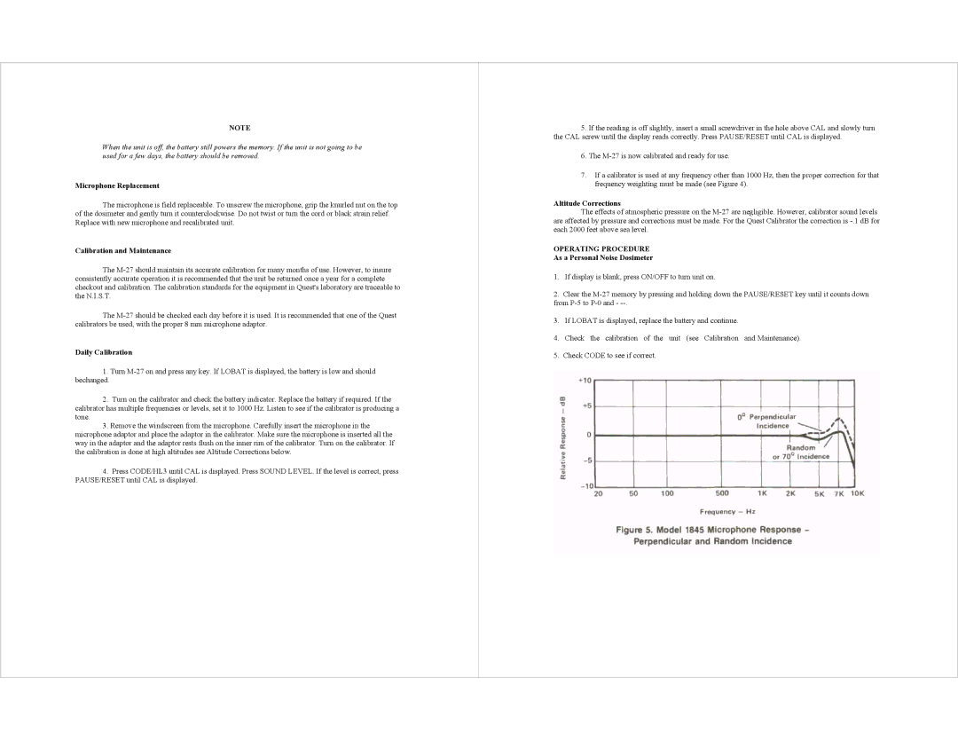 AudioQuest M-27 specifications Operating Procedure 