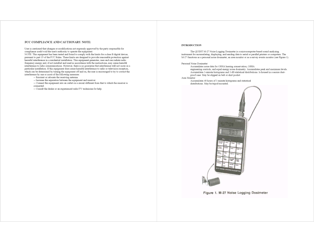 AudioQuest M-27 specifications FCC Compliance and Cautionary Note, Introduction 