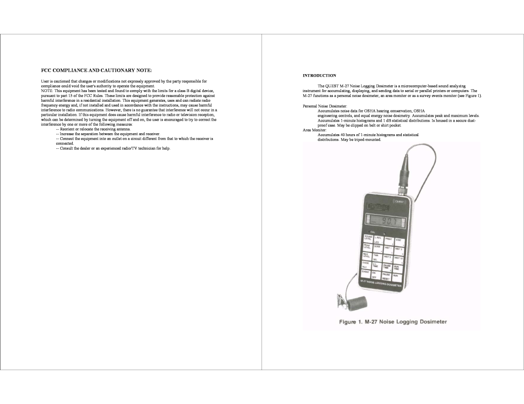 AudioQuest M-27 specifications Fcc Compliance And Cautionary Note, Introduction 