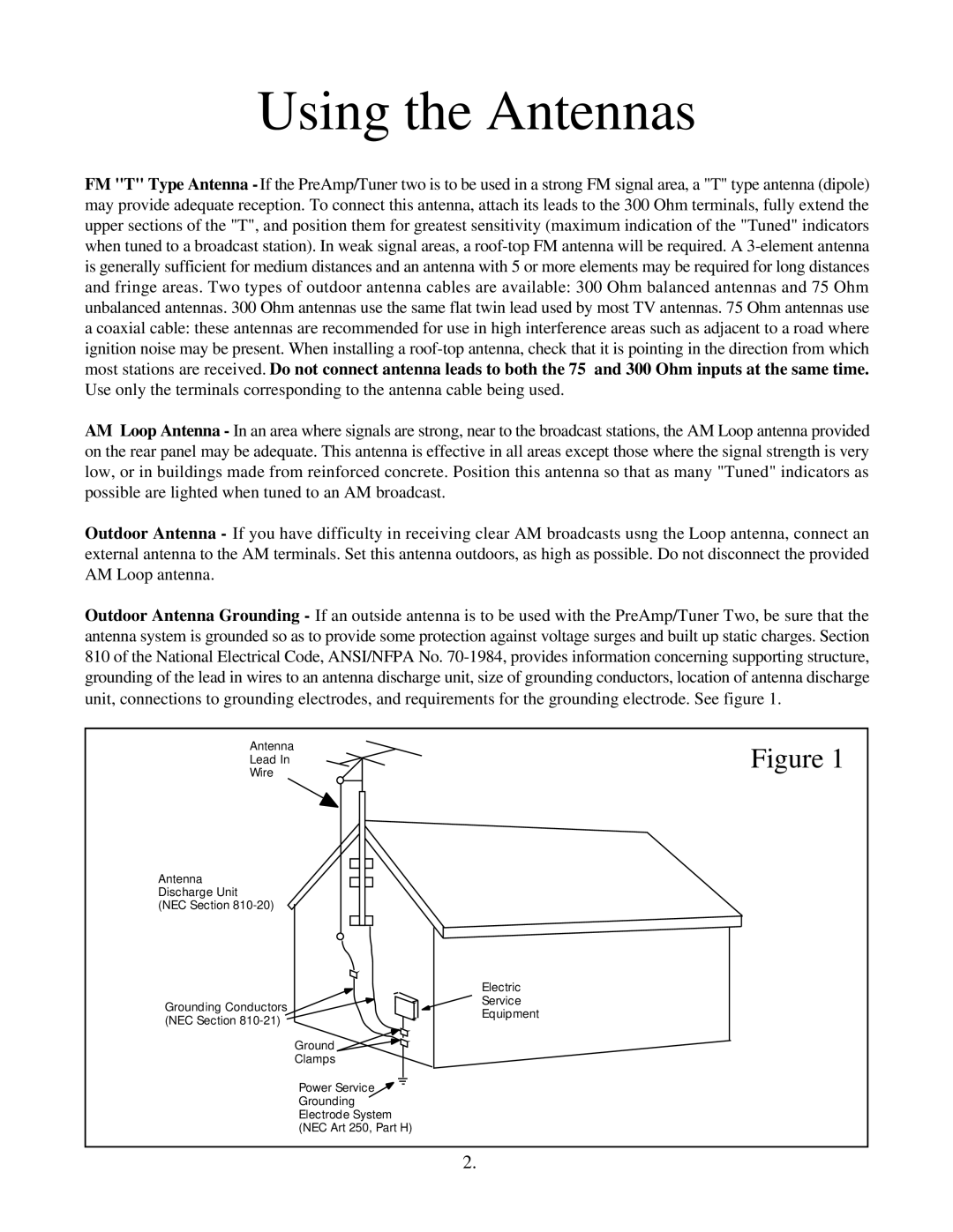 AudioSource SWTWO owner manual Using the Antennas 