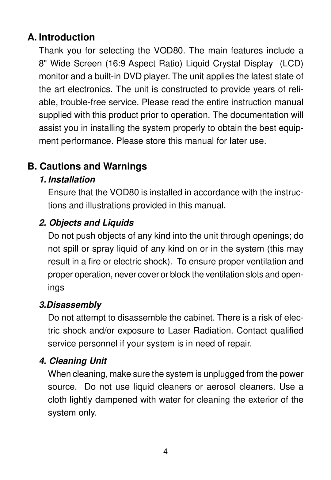 Audiovox 128-5495E, 128-7744 installation manual Introduction, Installation 